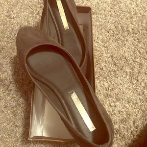 A pair of lightly worn Audrey Brooke flats